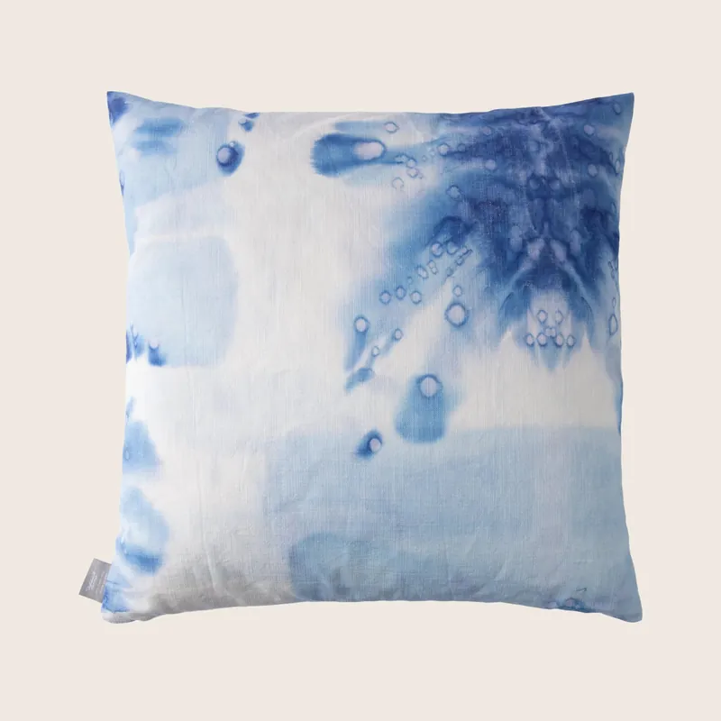 Stardust Linen Pillow Azure - Aviva Stanoff