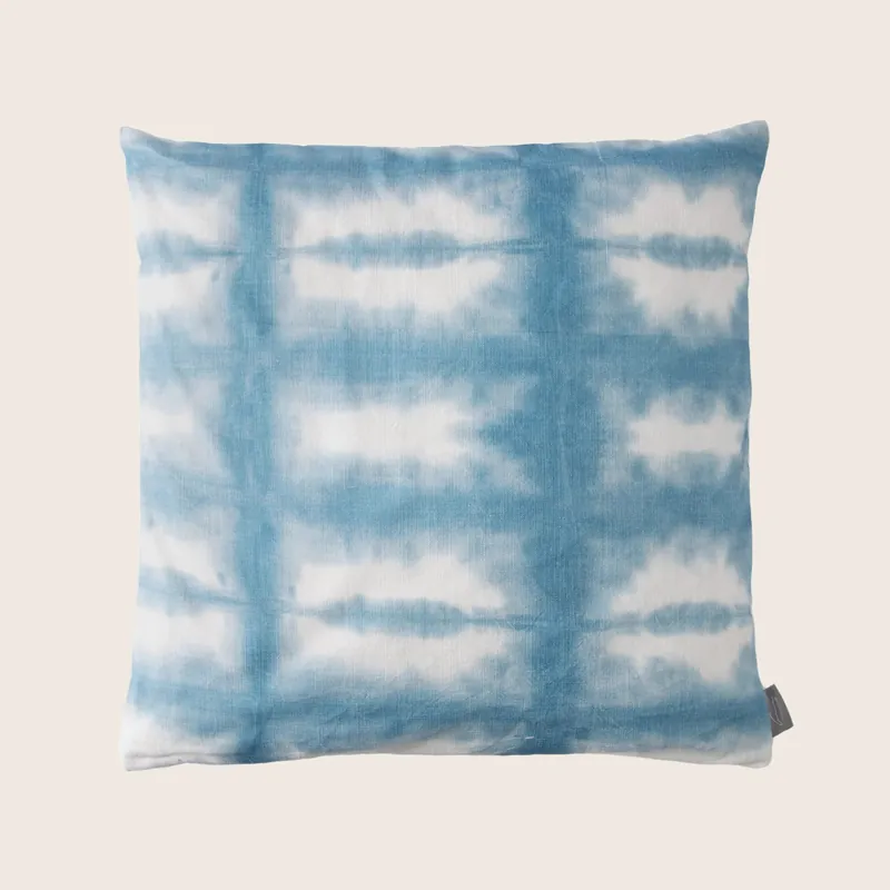 Shibori Linen Pillow Twilight Tranquil - Aviva Stanoff