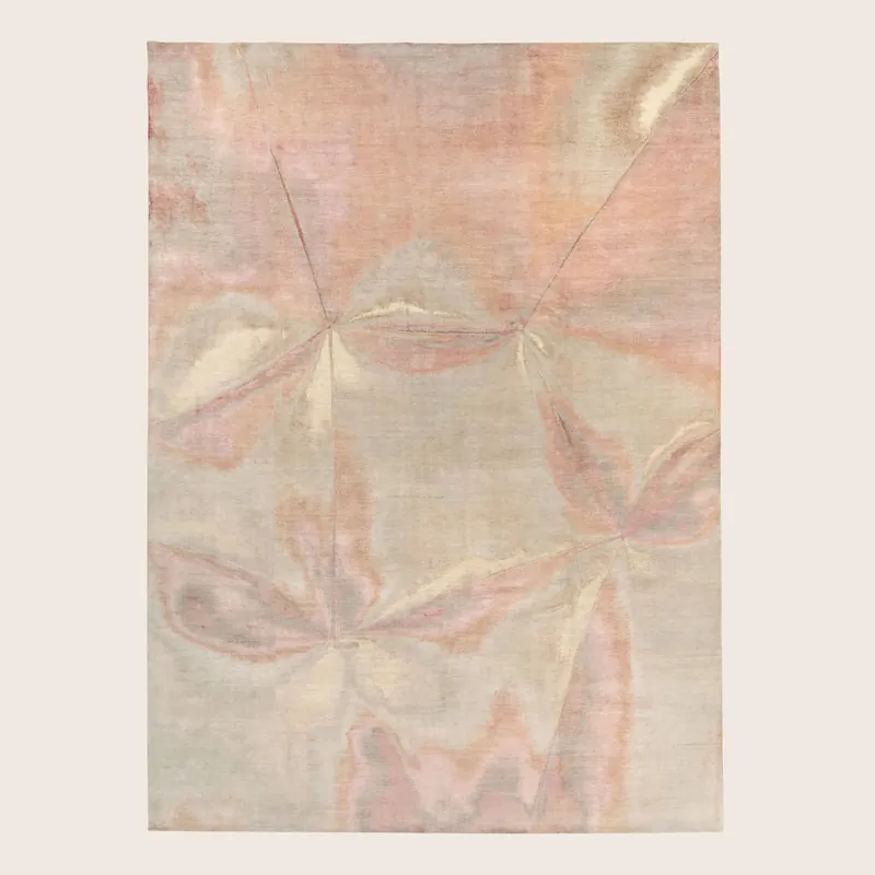 Contemporary Silk Wool Blend Rug - Phoenix Carpets