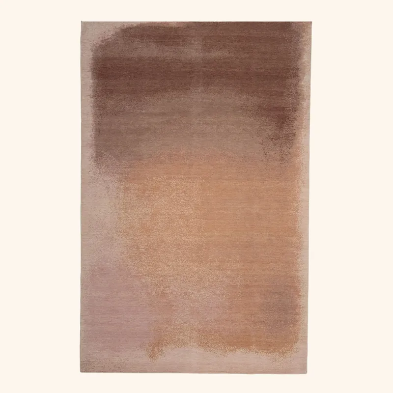 Pink Ombre Wool Rug - 6' x 9'