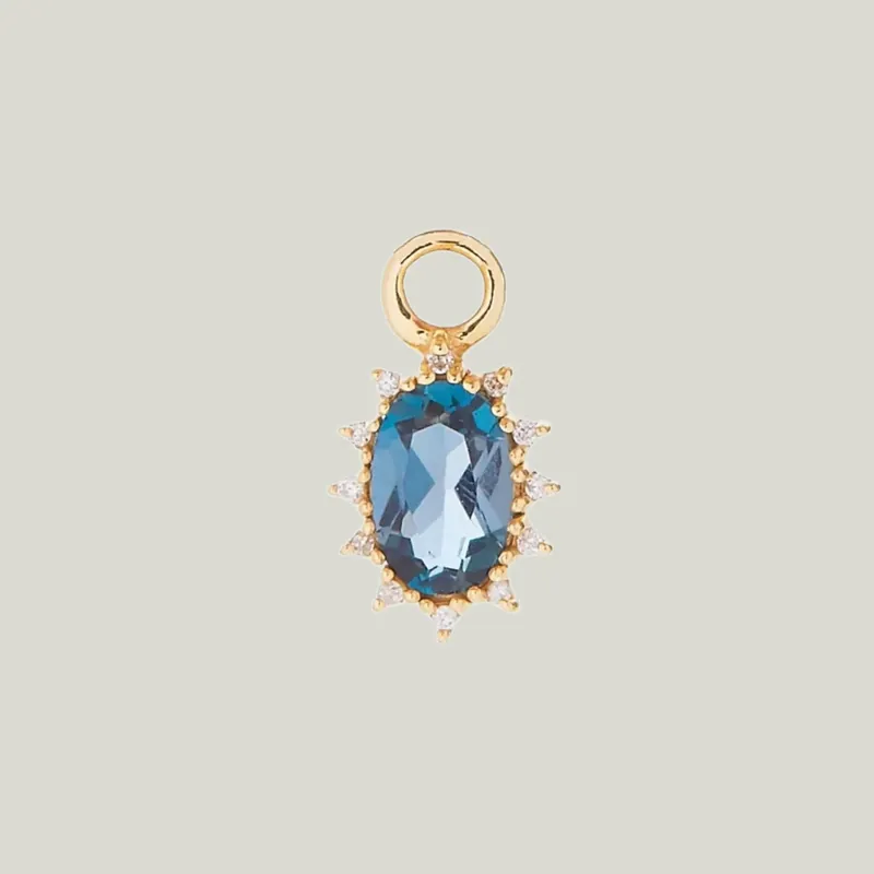 Diana Charm with London Blue Topaz - Scosha (Consigned)