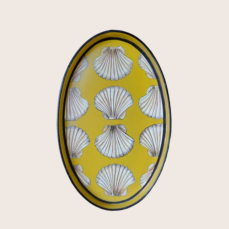 Flora Handpainted Iron Tray - LES-OTTOMANS SRL