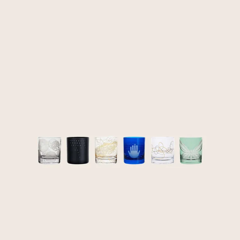 Animation Double Old-Fashioned Glasses, Set of 6