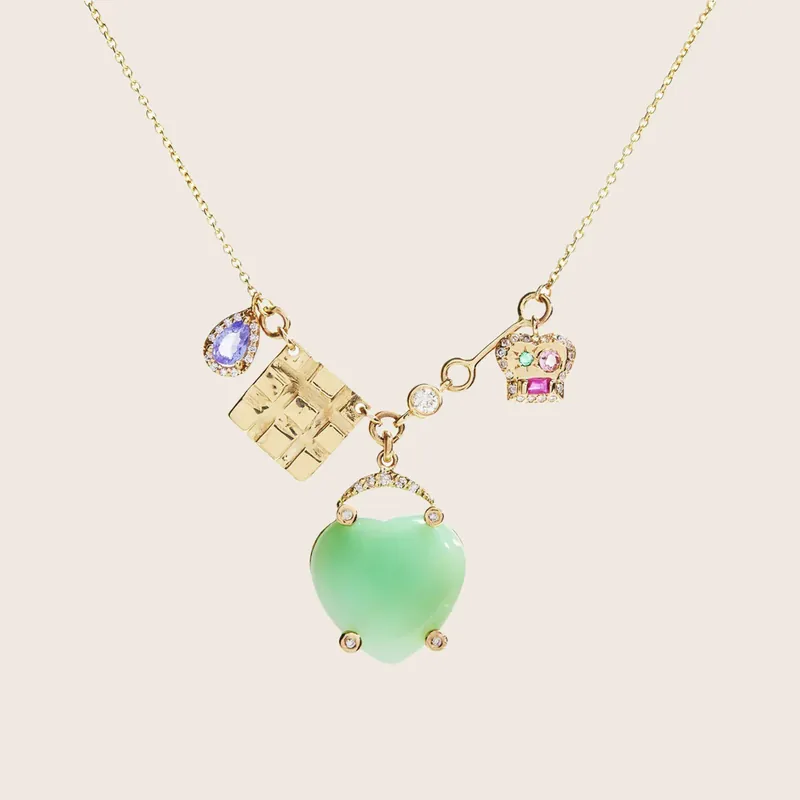 The Lucky Heart Charm Necklace - Scosha (Consigned)