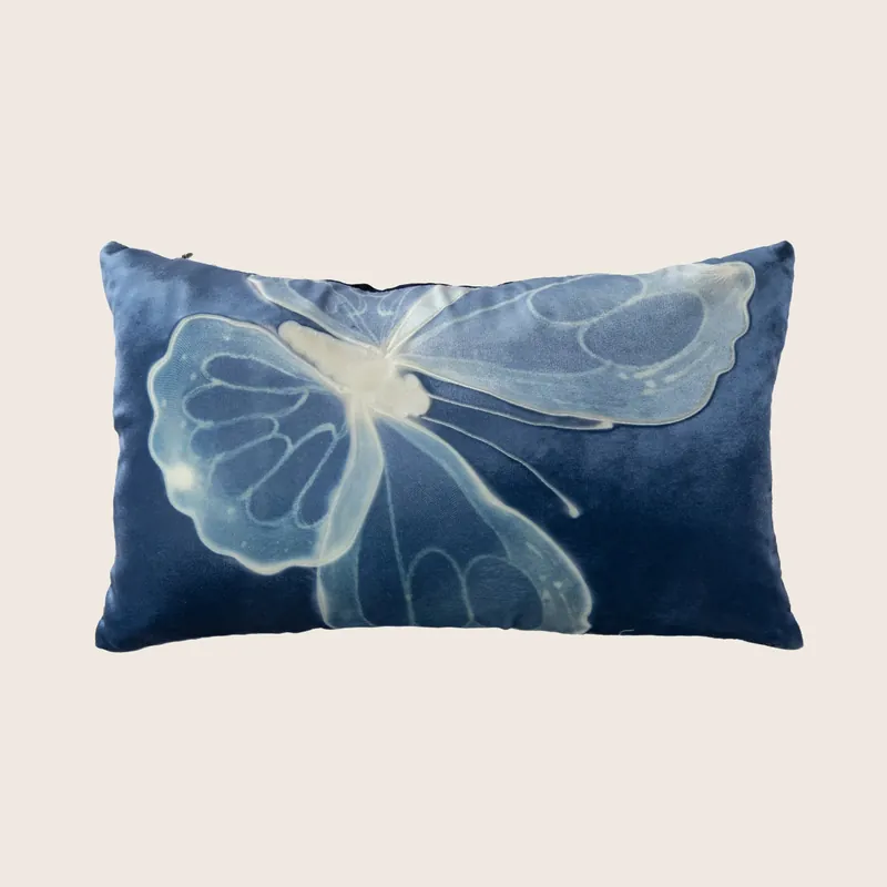 Monarch Twilight on Twilight Lumbar Pillow - Aviva Stanoff