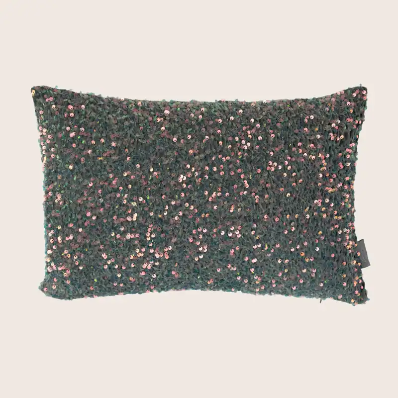 Sequin Thunderstruck Lumbar Pillow - Aviva Stanoff