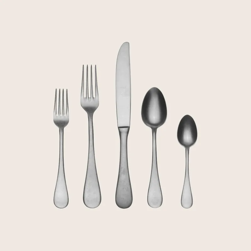Classic Vintage Flatware, Pewter Finish - Mepra USA Inc. (Drop Ship)