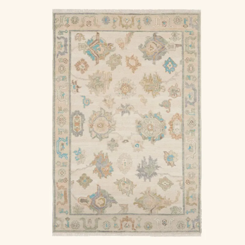 Oushak Style Wool Rug - 5'6" x 8'