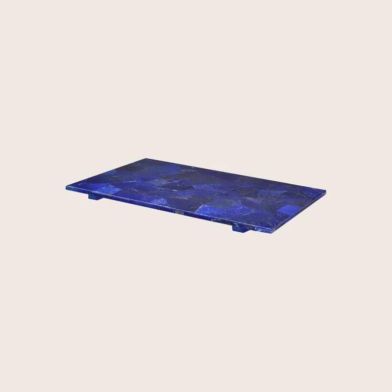 Taj Large Tray With Square Feet - Mike & Ally Inc.