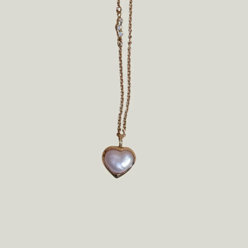 Freshwater Pearl Heart Pendant - Kimberlin Brown (Consigned)