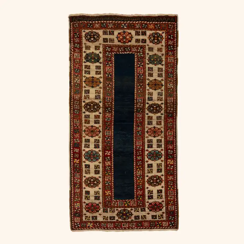 Red & Blue Antique Talish Runner - 3' x 6'3"