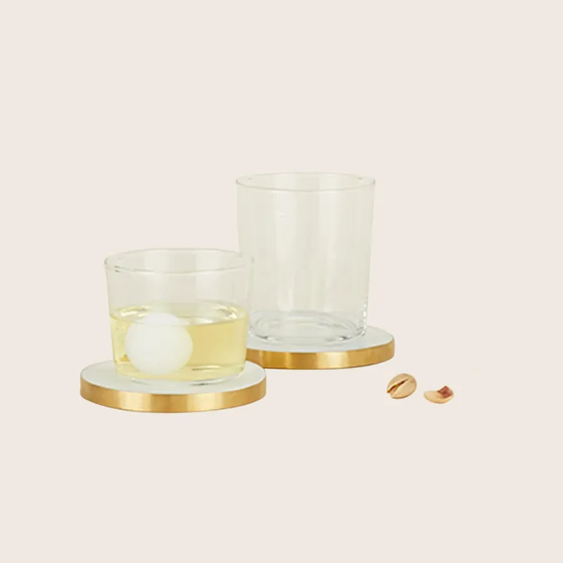 Simple Marble Coasters, Set of 4 - Hawkins New York (Drop ship)