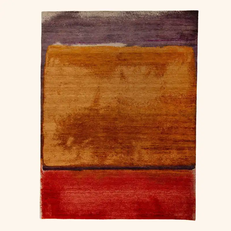 Multicolored Modern Abstract Area Rug - 8' x 10'