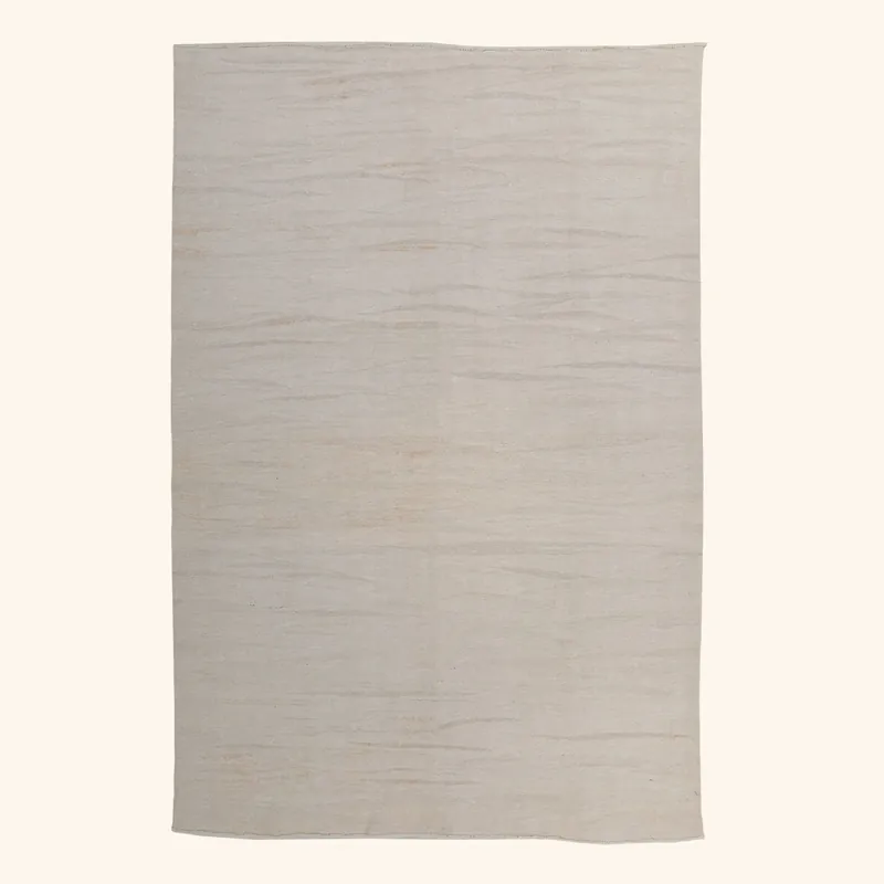 Natural Turkish Kilim Hemp- 5'8 x 8'7"