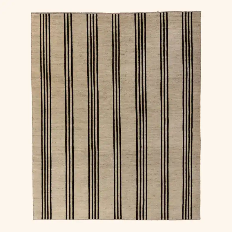 Zameen Patterned Modern Wool Rug - 8'4" x 10"
