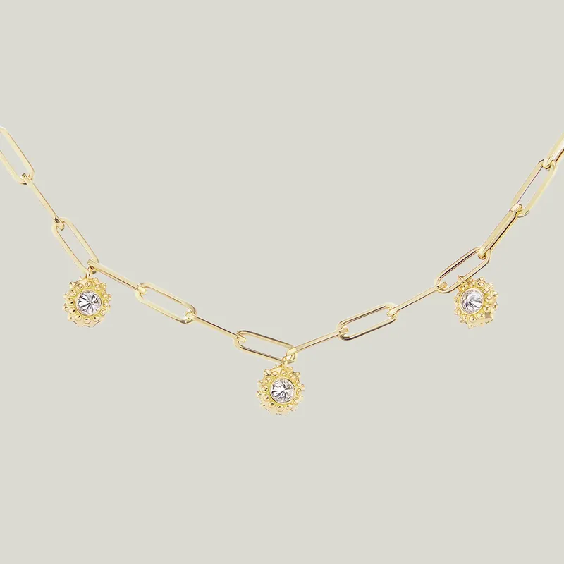 California Dreaming Lee's Sparkle Shine Diamond Station Necklace - AnaKatarina Design (Consigned)
