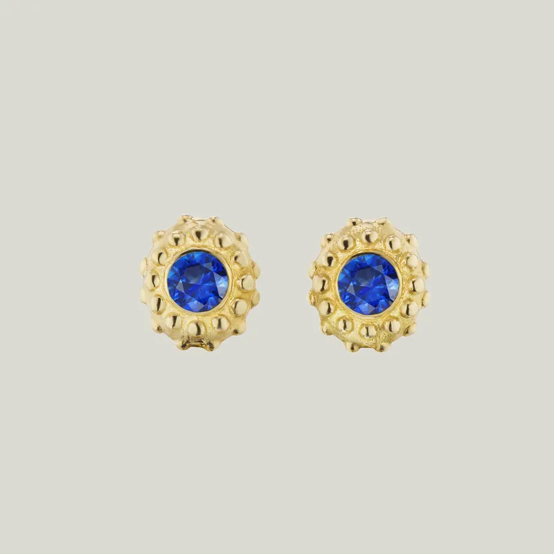 Intuition Blue Saphhire Studs - AnaKatarina Design (Consigned)