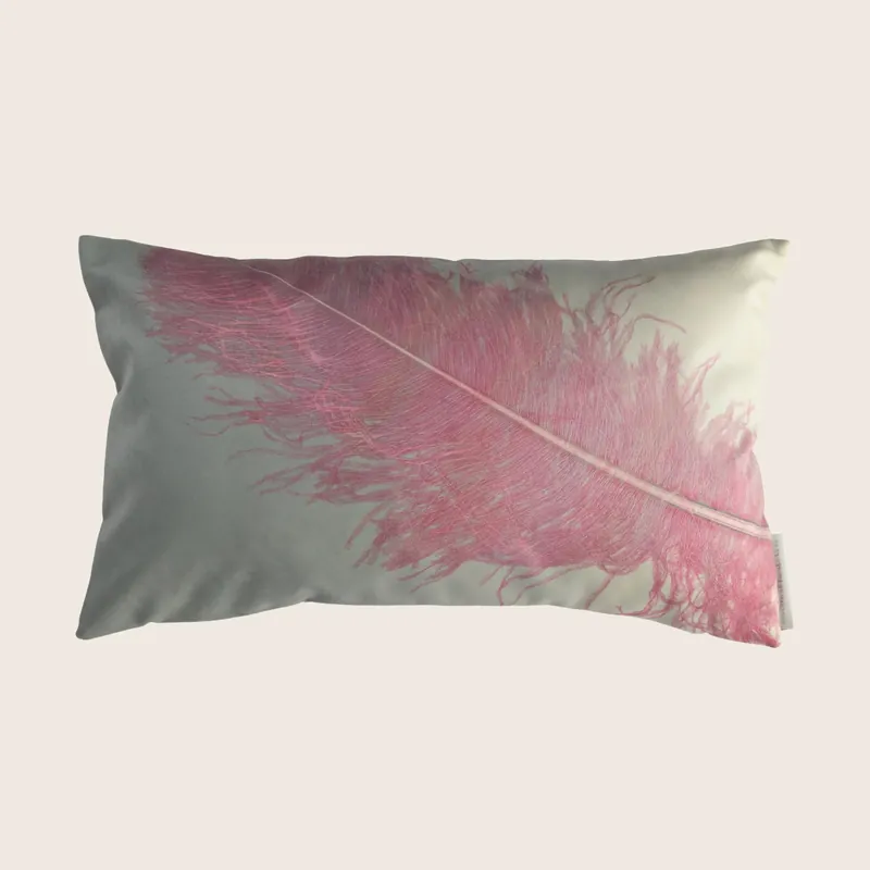 Plume Smolder Eco Suede Lumbar Pillow - Aviva Stanoff