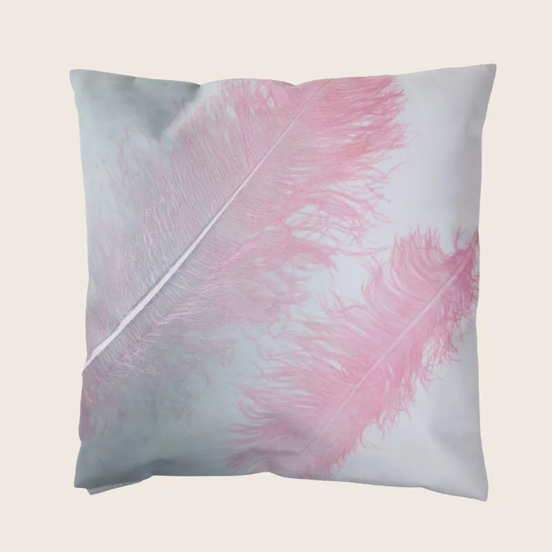 Plume Ombre Smolder Eco Suede Pillow - Aviva Stanoff