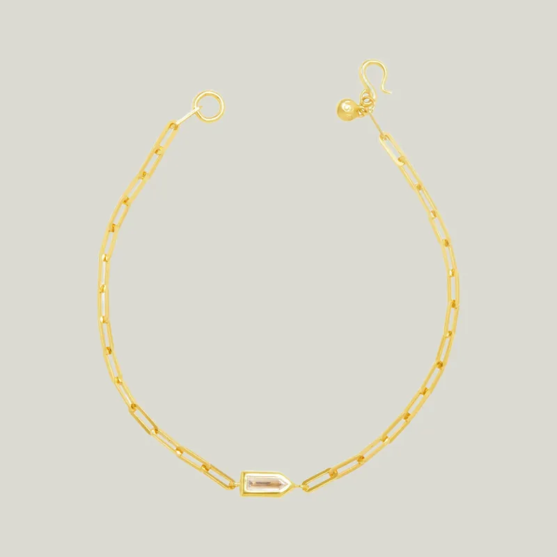 Bullet Diamond Station Chain Bracelet - Diana Mitchell (Consigned)