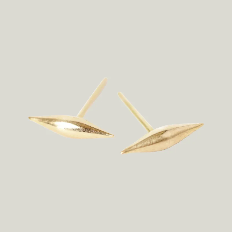Solid Wave Studs - Diana Mitchell (Consigned)