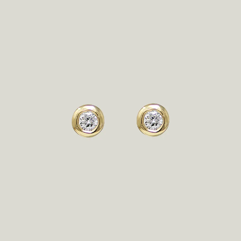 Cleo Round Diamond Earrings - Anzie (Consigned)