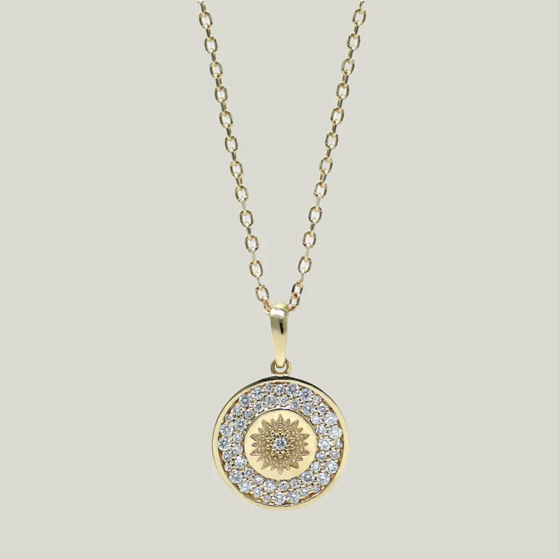 Classique Mini Milly Diamond Medallion Pendant - Anzie (Consigned)