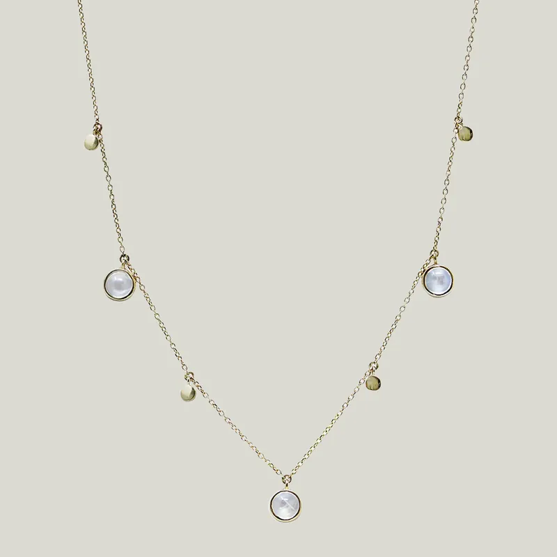 Cleo Cabochon Moonstone Necklace - Anzie (Consigned)
