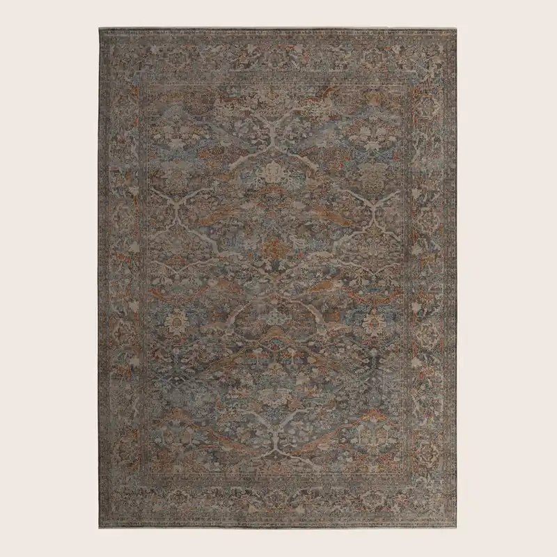 Brown Sabideh Traditional Wool Rug - 9' x 12'