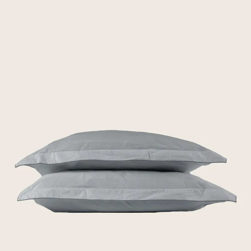 Aura Cotton Percale Shams - Tessitura Toscana Telerie