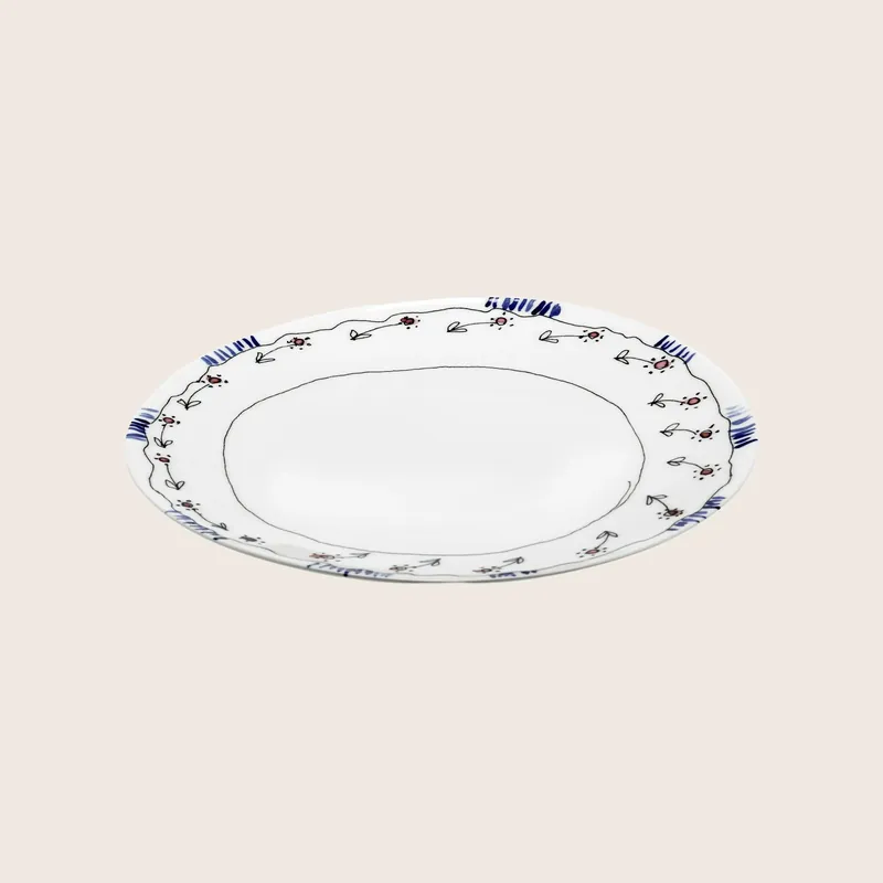Midnight Flowers Dinner Plate - Serax Us Inc