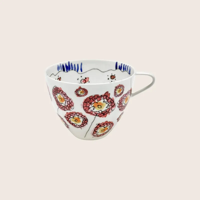 Midnight Flowers Cappuccino Cup - Serax Us Inc