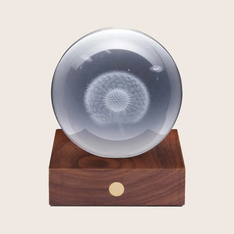 Amber Crystal Dandelion Light - Gingko Design Ltd.