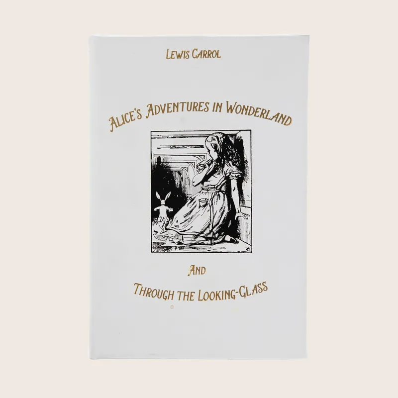 Alice in Wonderland Leather Bound Book - Graphic Image