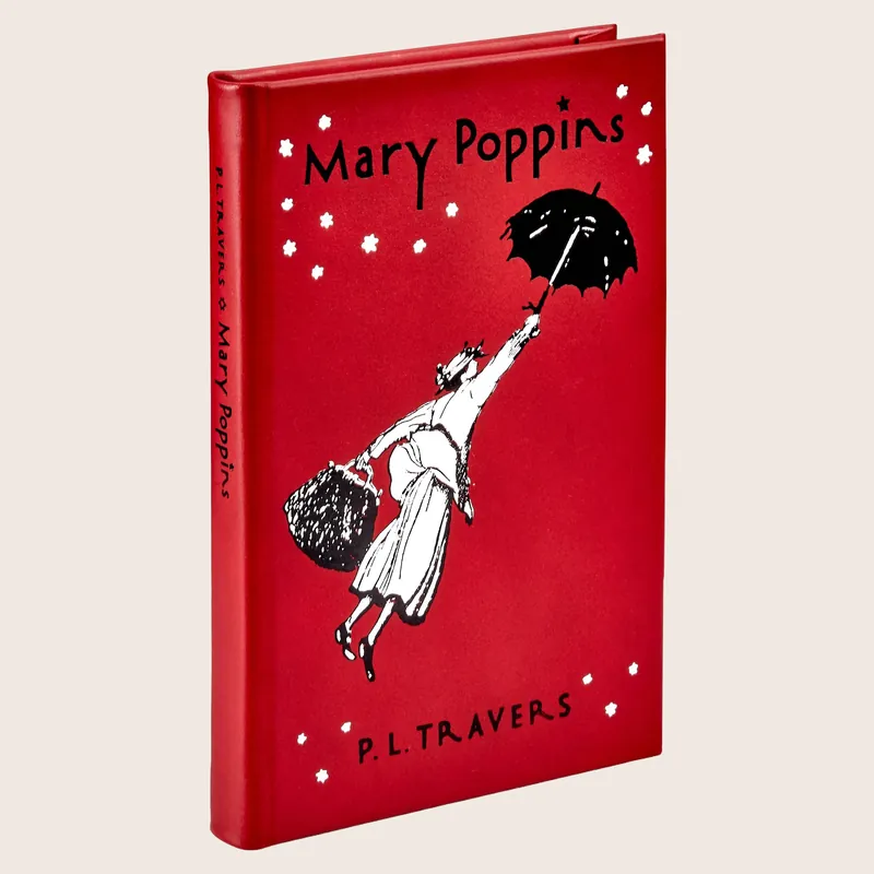 Mary Poppins Leather Bound Book - Graphic Image
