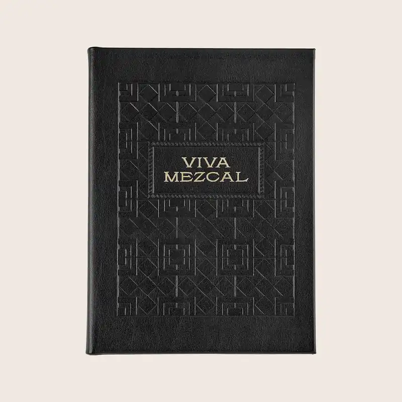 Viva Mezcal Leather Bound Book - Graphic Image