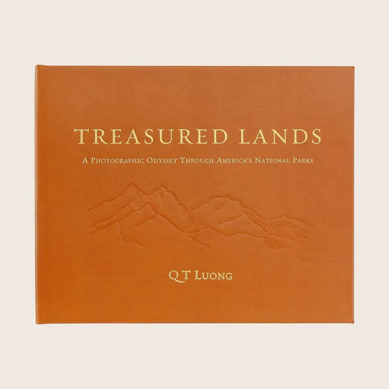 Treasured Lands Leather Bound Book - Graphic Image