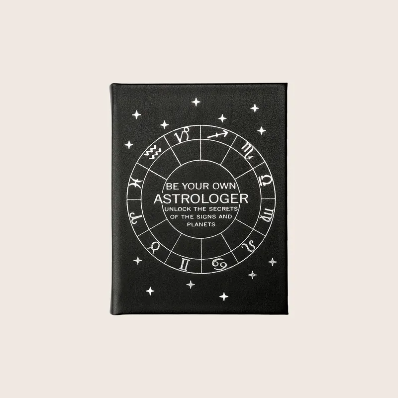 Be Your Own Astrologer Leather Bound Book - Graphic Image