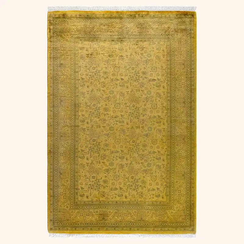 Yellow Samsara Wool Rug - 4'3" x 6'5"