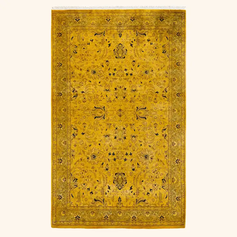 Yellow Samsara Wool Rug - 4'1" x 6'5"