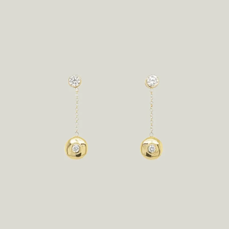 Classic Starburst Saucer Earring - Stoned Fine Jewelry (Consigned)