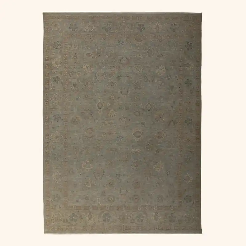 Multicolored Transitional Wool Rug - 8'11" x 11'10"