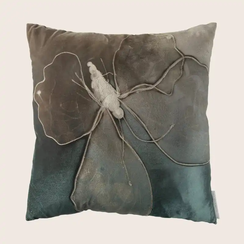 Ombre Monarch Pillow, Malachite - Aviva Stanoff