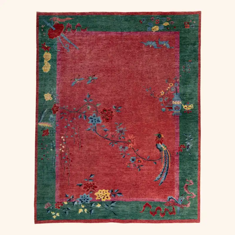 Multi Traditional Art Deco Rug - 8'1 x 10'3"