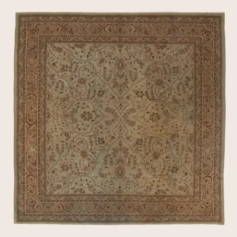 Brown Vintage Malayer Rug - 8'2" x 8'6"