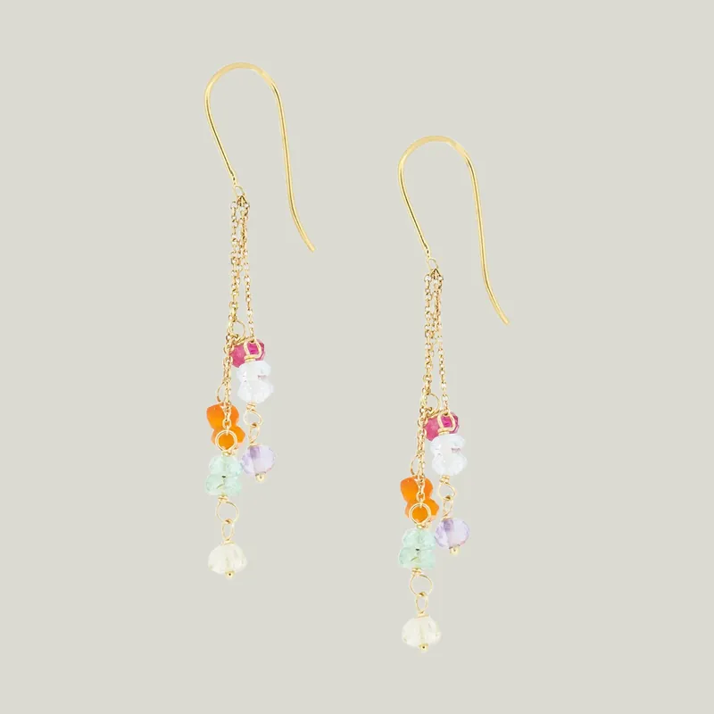18K Gold Love is Love Hook Earring - Sweet Pea (Consigned)