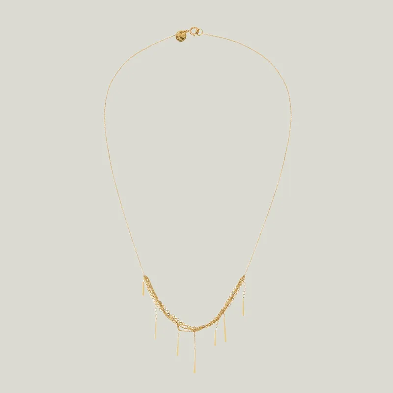 Sycamore 18K Gold Short Necklace - Sweet Pea (Consigned)