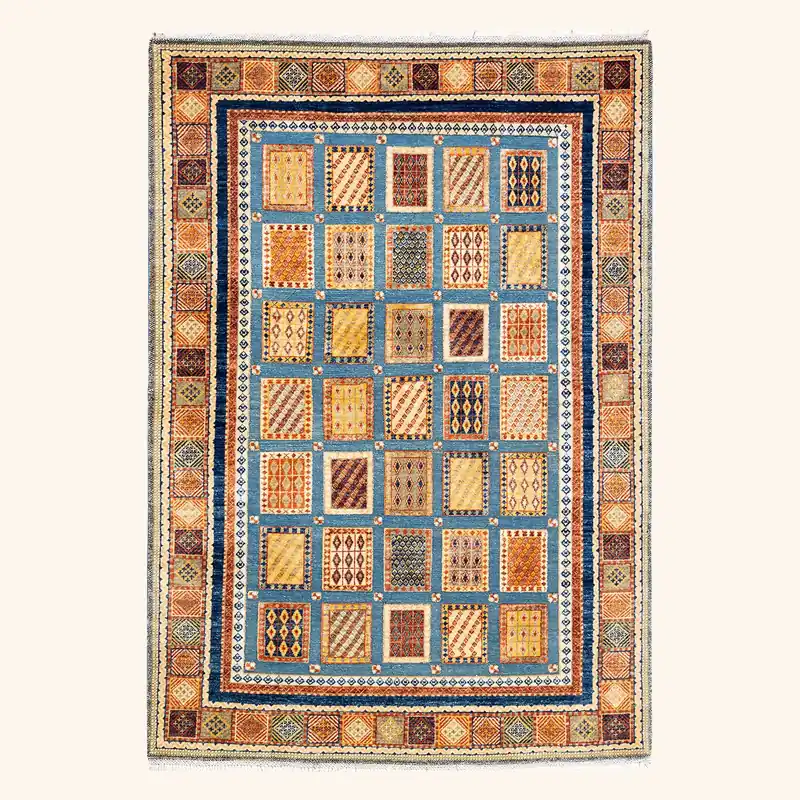 Yellow Traditional Wool Rug - 5' 8 x 8' 2"