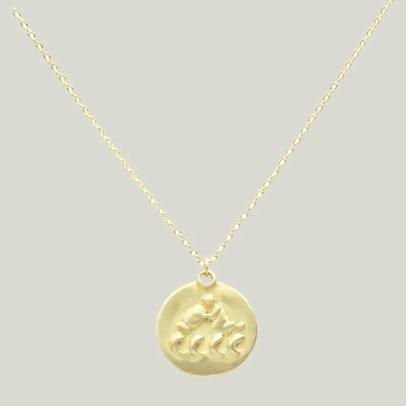 Zodiac Medal Necklace - Marian Maurer (Consigned)