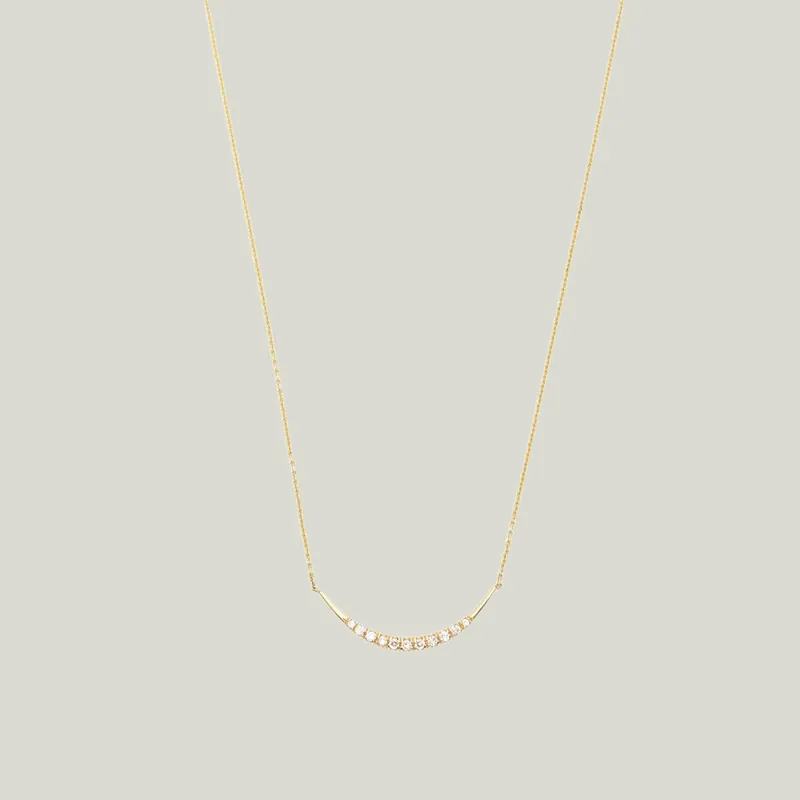 Pave Arch Necklace - Diana Mitchell (Consigned)